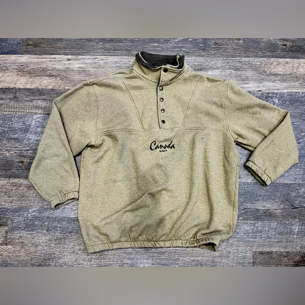 Nice pullover with double collar BAMFF Canada on the front